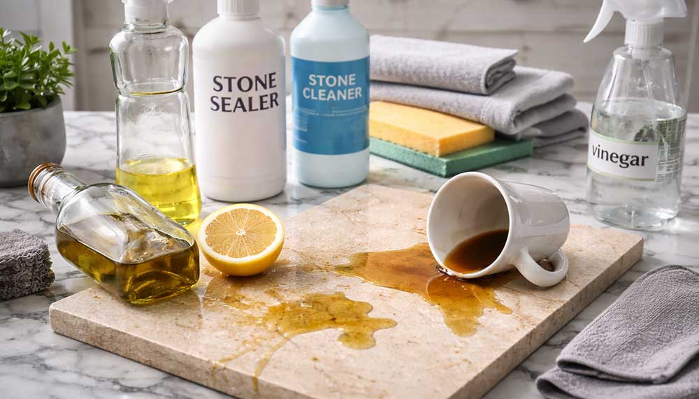 چرا روی سنگ لکه می افته